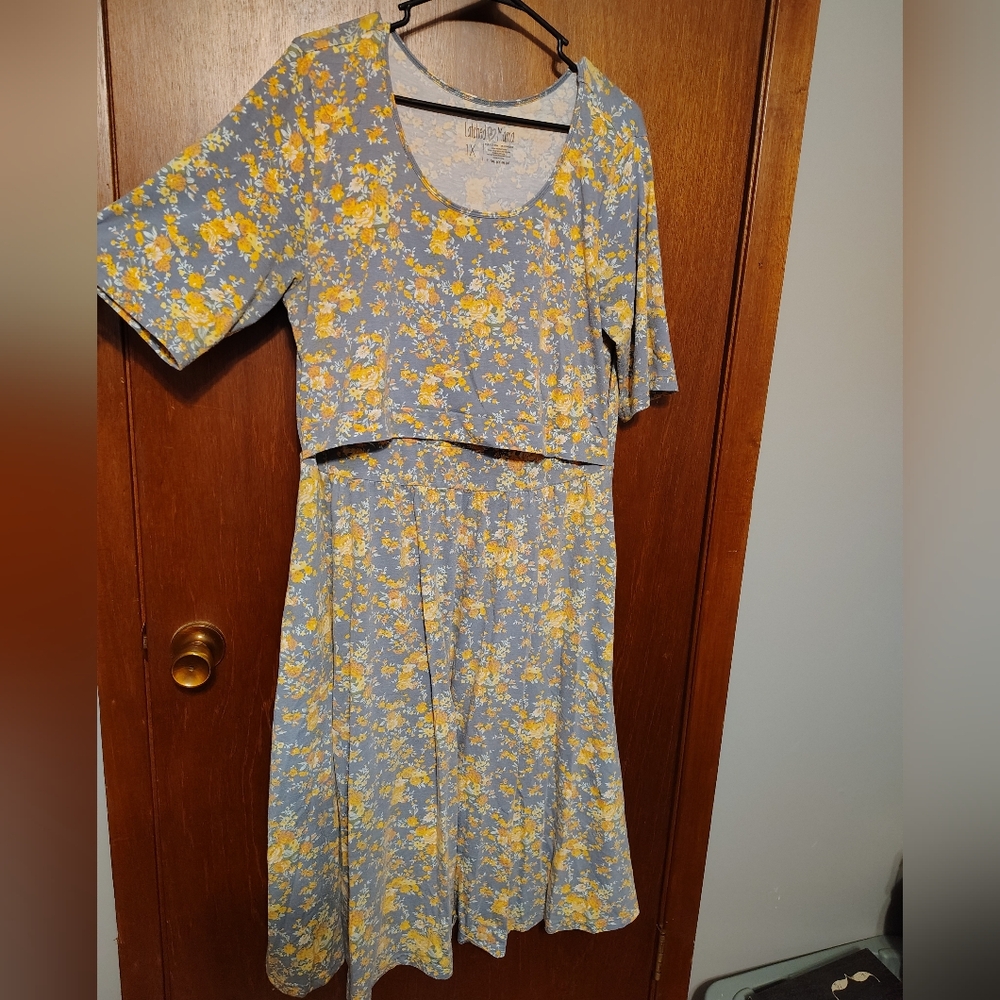 Floral Latched Mama Midi Nursing Dress